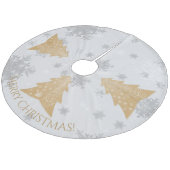 Kerstairrok met goudkoorts fleece kerstboom rok (Gekanteld)