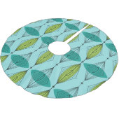 Kerstairrok van atoomgeel en Starbursts Kerstboom Rok (Gekanteld)