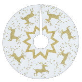 Kerstairrok van de gouden rendierboom kerstboom rok (Voorkant)