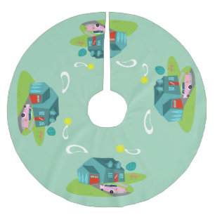 Kerstairrok van de voorstadskerk kerstboom rok