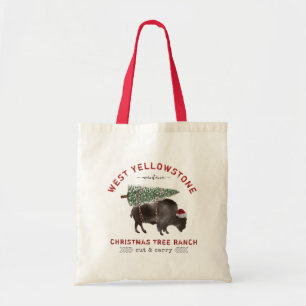 Kerstairschaal van West-Yellowstone Montana Tote Bag