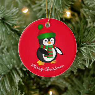 Kerstairversiering-Penguin-keramisch sieraadje Keramisch Ornament