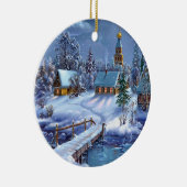 Kerstairversiering-winterkeramisch versieringsmidd keramisch ornament (Rechts)