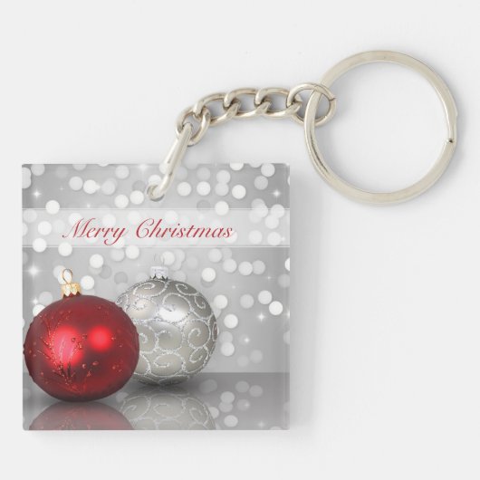 Kerstairversieringen in de vorm van siliconen - ac sleutelhanger (Achterkant)