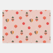 Kerstairversieringspatroon Inpakpapier Vel (Voorkant 3)