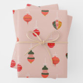 Kerstairversieringspatroon Inpakpapier Vel (In situ)