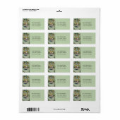 Kerstak Bells Adres Label (Full Sheet)