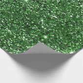 Kerstak en Groene Glitter Cadeaupapier (Hoek)