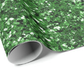 Kerstak en Groene Glitter Cadeaupapier (Rol Hoek)