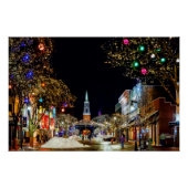 Kerstak en sneeuw perfect poster (Voorkant)