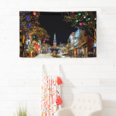 Kerstak en sneeuw spandoek (Insitu)