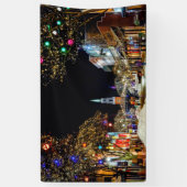 Kerstak en sneeuw spandoek (Verticaal)