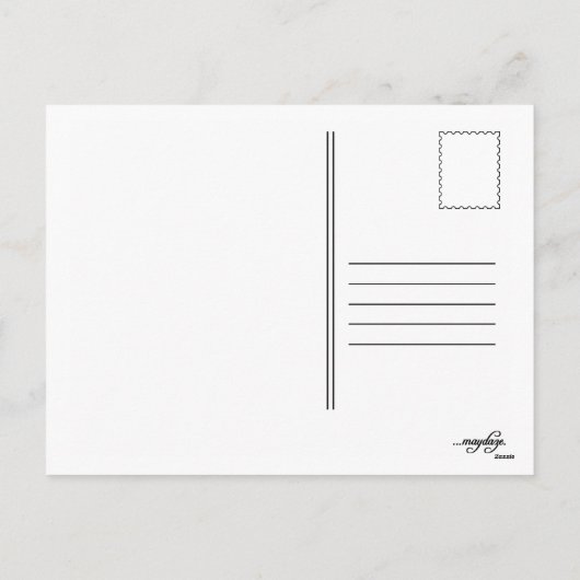 Kerstak Feestdagenkaart (Achterkant)