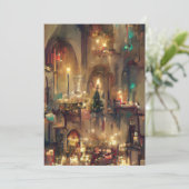 Kerstak, kerstcadeautjes bedankkaart (Staand voorkant)