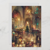 Kerstak, kerstcadeautjes bedankkaart (Voorkant / Achterkant)