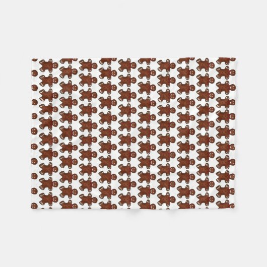 Kerstak kerstkoekje Holiday Baking Fleece Deken (Voorkant (Horizontaal))