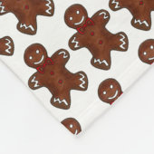 Kerstak kerstkoekje Holiday Baking Fleece Deken (Hoek)