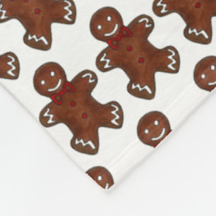 Kerstak kerstkoekje Holiday Baking Fleece Deken