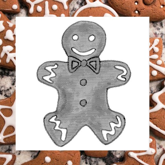 Kerstak kerstkoekje Holiday Baking Rubberstempel