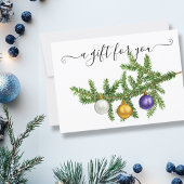 Kerstak met cadeaubonnen