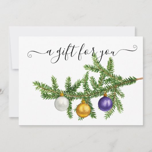 Kerstak met cadeaubonnen (Voorkant)