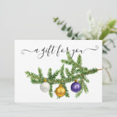 Kerstak met cadeaubonnen (Staand voorkant)