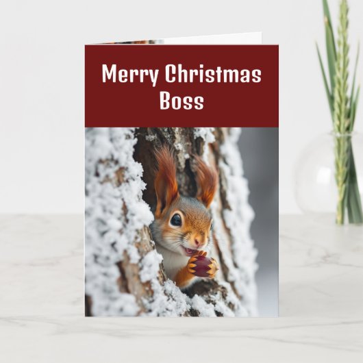 Kerstak, uit de bundel Nuts-eekhoorn Feestdagen Kaart (Voorkant)