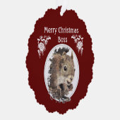 Kerstak, uit de bundel Nuts-eekhoorn Ornament Kaart (Rechts)