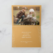 Kerstak van kerstverlichting Fotovakantie Kaart (Binnen)