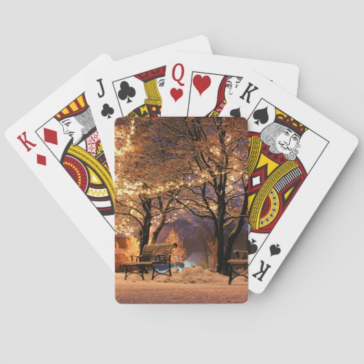 kerstakbanken pokerkaarten (Achterkant)