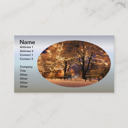 kerstakbanken visitekaartje (Voorkant)