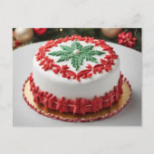 Kerstake Feestdagenkaart (Voorkant)