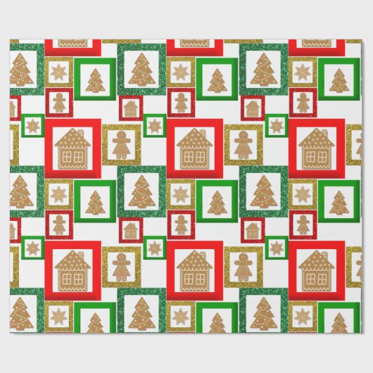 Kerstakebrood Cadeaupapier (Vlak)
