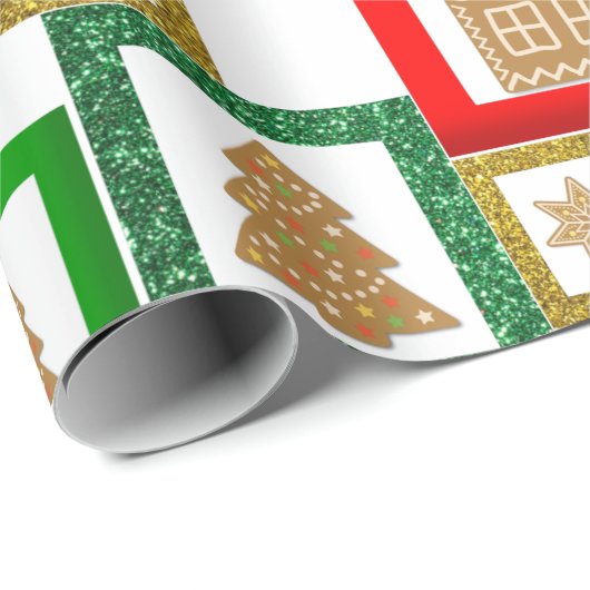 Kerstakebrood Cadeaupapier (Rol Hoek)