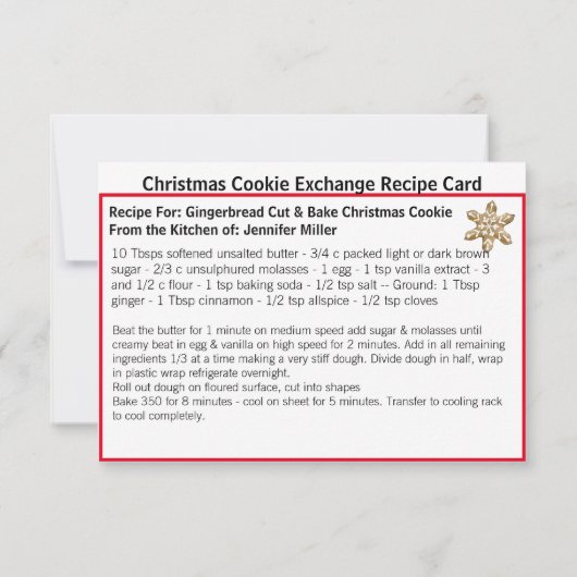 Kerstakebrood met kerstkoekjes Exchange Recipe (Achterkant)