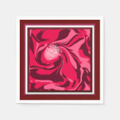 Kerstakelpapier, dat met kerstmis is doorgesneden, servet (Voorkant)