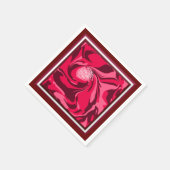 Kerstakelpapier, dat met kerstmis is doorgesneden, servet (Hoek)