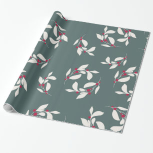 Kerstakelpapier met groen/rood lef cadeaupapier
