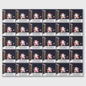 Kerstakelpapier met rotshandel cadeaupapier (Vlak)