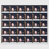 Kerstakelpapier met rotshandel cadeaupapier (Vlak)