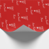 Kerstakelpapier van Buon Natale | douane Cadeaupapier (Hoek)