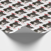 Kerstakelpapier voor de rand Collie Cadeaupapier (Hoek)