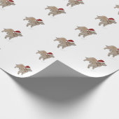 Kerstakelpapier voor gouden kerstwandelaars cadeaupapier (Hoek)