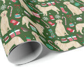 Kerstakelpapier voor gouden wederkerigheid cadeaupapier (Rol Hoek)