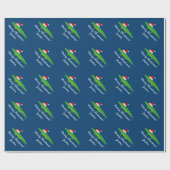 Kerstakelpapier voor krokodillazen cadeaupapier (Vlak)