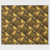 Kerstakelpapier voor mousserende kerstwijn cadeaupapier (Vlak)