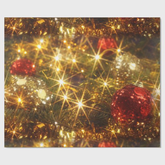 Kerstakelpapier voor mousserende kerstwijn cadeaupapier (Vlak)