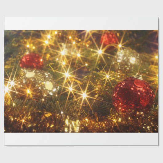 Kerstakelpapier voor mousserende kerstwijn cadeaupapier (Vlak)