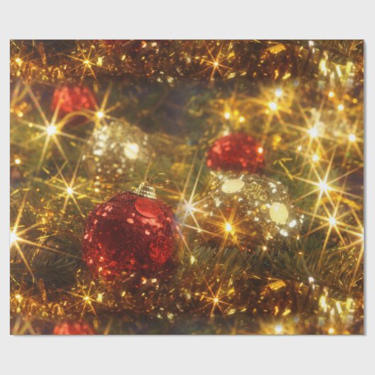 Kerstakelpapier voor mousserende kerstwijn cadeaupapier (Vlak)