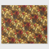 Kerstakelpapier voor mousserende kerstwijn cadeaupapier (Vlak)